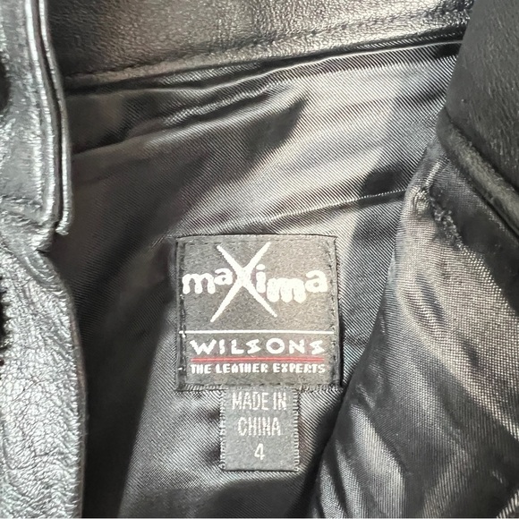 Wilsons Leather Maxima Black Straight Leg Pants Women’s Size 4 - Picture 8 of 13